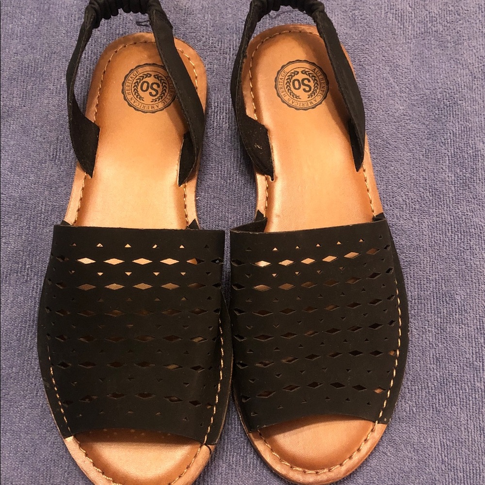American Heritage Black Sandals
